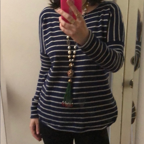 Pearl and crystal tassel necklace emeralds/rubies - Picture 5 of 5